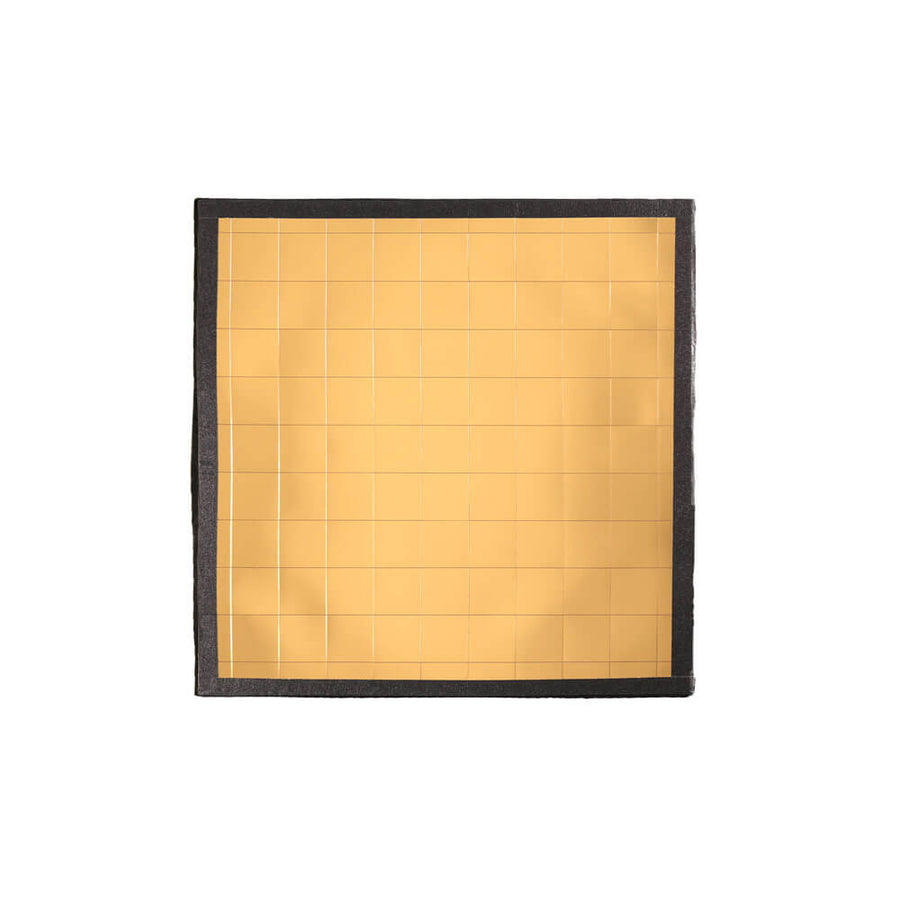 RayFlex gold 25cm compact reflector tile, 25mm depth — wide spread, warm cinematic fill