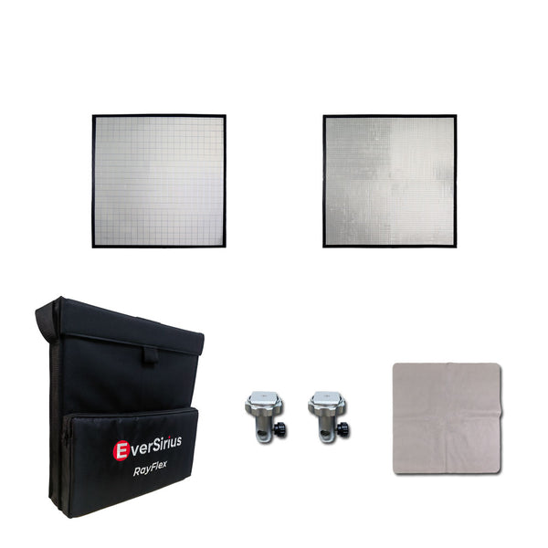 RayFlex M-45S2 Kit — two silver 45cm reflector tiles, 20mm and 5mm depths