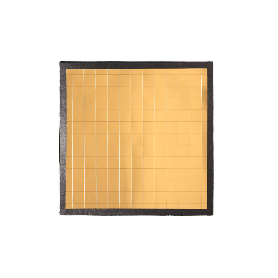 RayFlex gold 25cm compact reflector tile, 20mm depth — versatile warm fill, most popular depth