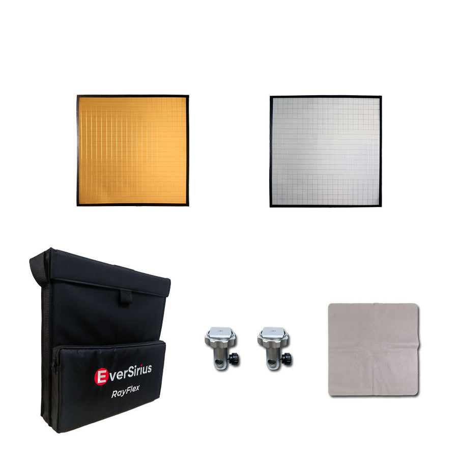 RayFlex M-45C2 Kit — two 45cm reflector tiles, gold and silver 20mm, starter kit