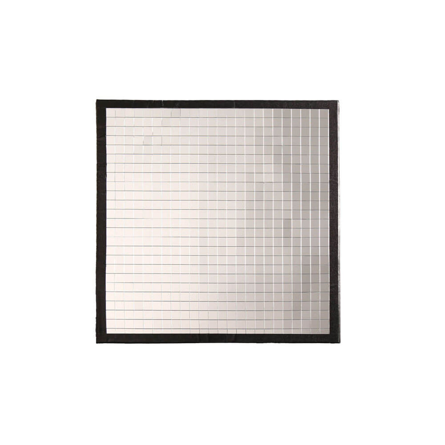 RayFlex silver 25cm compact reflector tile, 10mm depth — directional light strip, neutral bounce