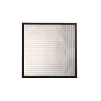 RayFlex silver 25cm compact reflector tile, 10mm depth — directional light strip, neutral bounce